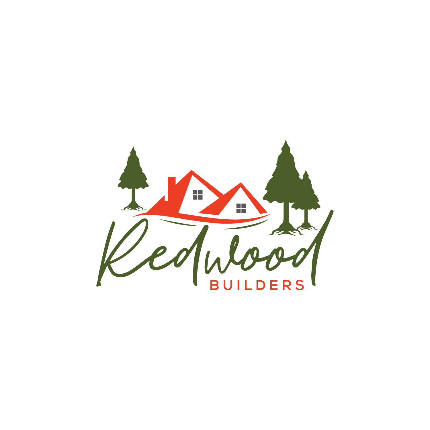 Logo Design by LAXMI DESIGNHUB for REDWOOD BUILDERS | Design #31776185