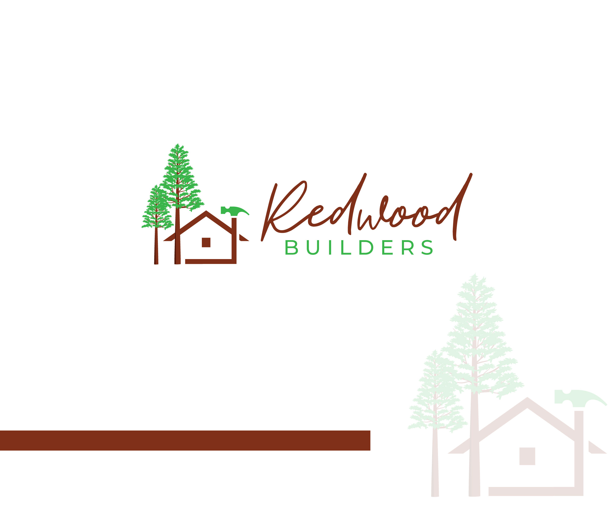 Logo Design by ecorokerz for REDWOOD BUILDERS | Design #31773894