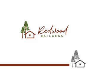 Logo Design by ecorokerz for REDWOOD BUILDERS | Design: #31775353