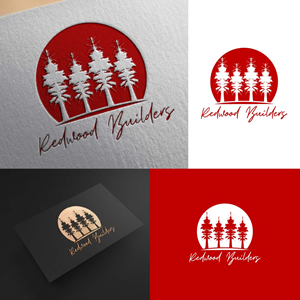 Logo Design by fly  design for REDWOOD BUILDERS | Design: #31776093