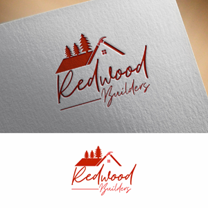 Logo Design by fly  design for REDWOOD BUILDERS | Design: #31776094