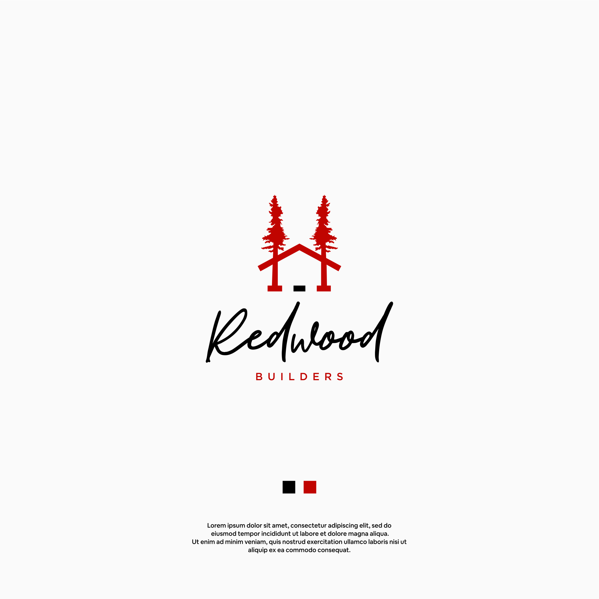 Logo Design by DesignFirst for REDWOOD BUILDERS | Design #31773702