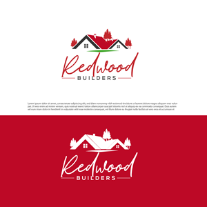 Logo Design by Aemidesigns for REDWOOD BUILDERS | Design: #31812084