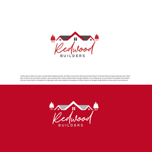 Logo Design by Aemidesigns for REDWOOD BUILDERS | Design: #31812156