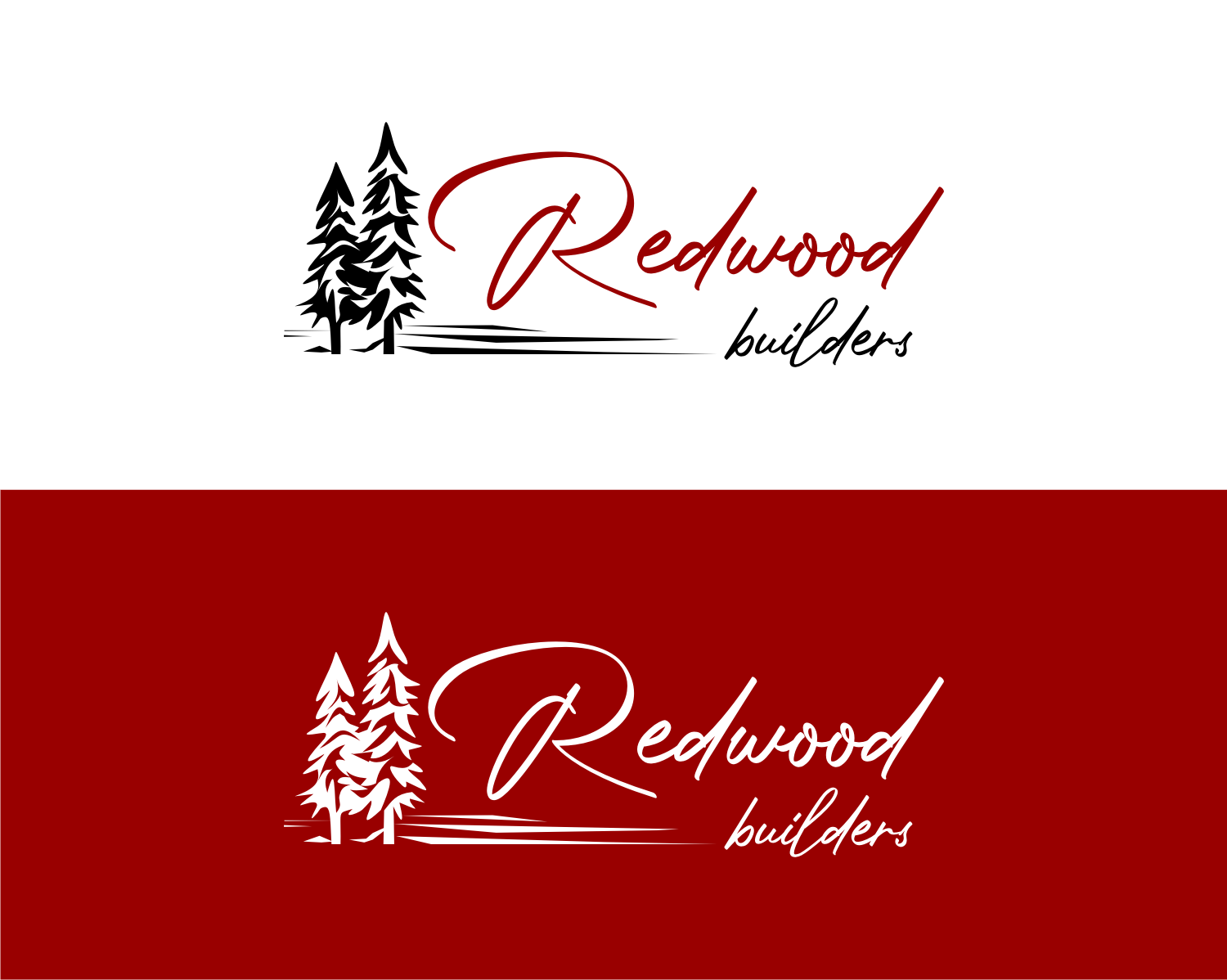 Logo Design by R16 for REDWOOD BUILDERS | Design #31817606