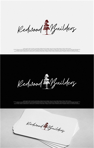 Logo Design by shiroRo for REDWOOD BUILDERS | Design: #31782462