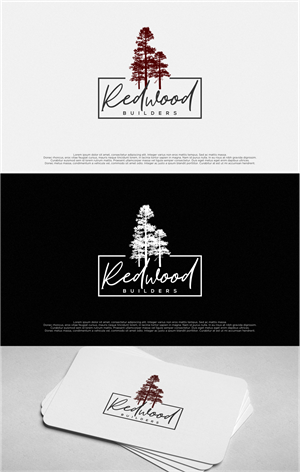 Logo Design by shiroRo for REDWOOD BUILDERS | Design: #31782463