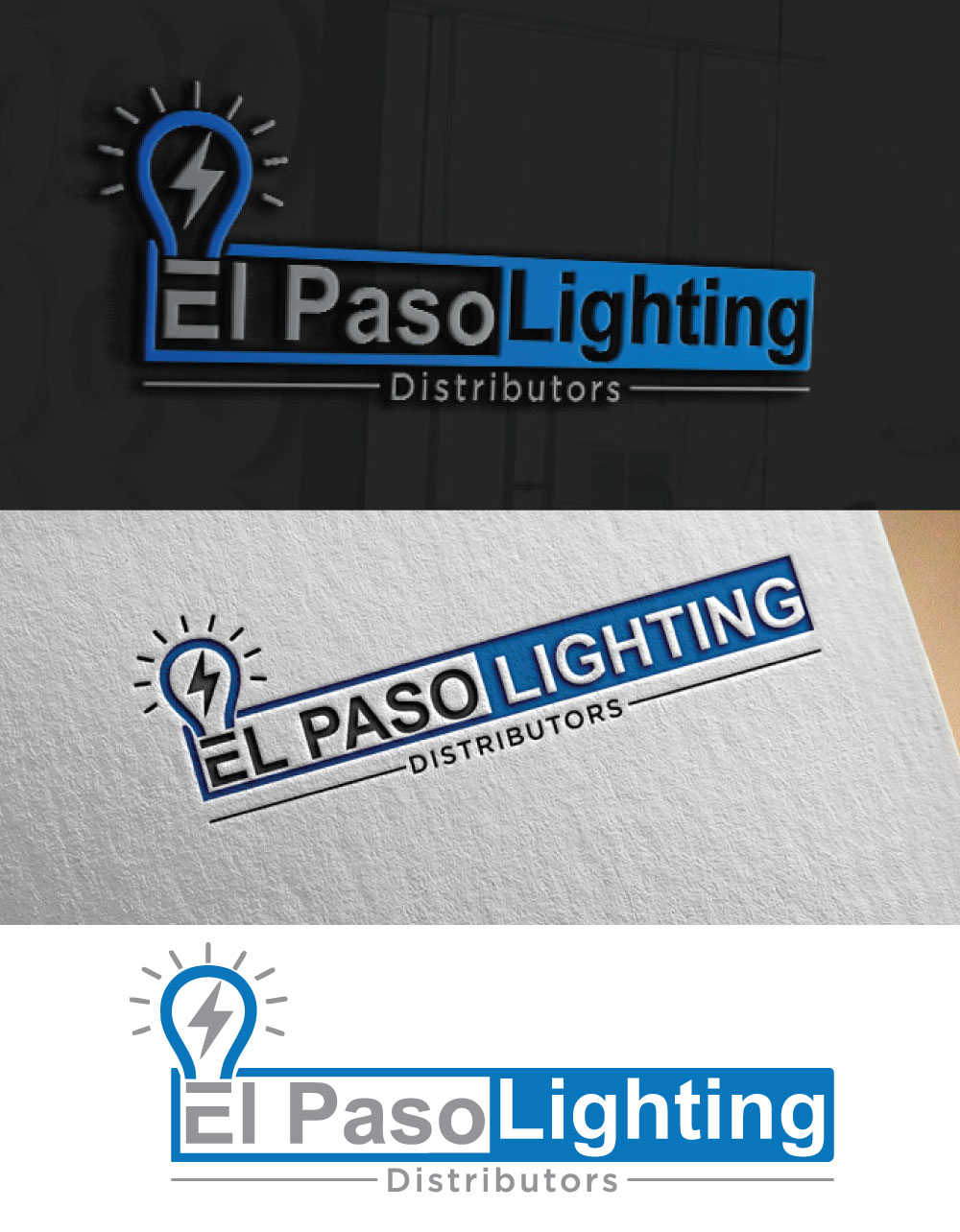 Professional, Modern, Electrical Logo Design for El Paso Lighting