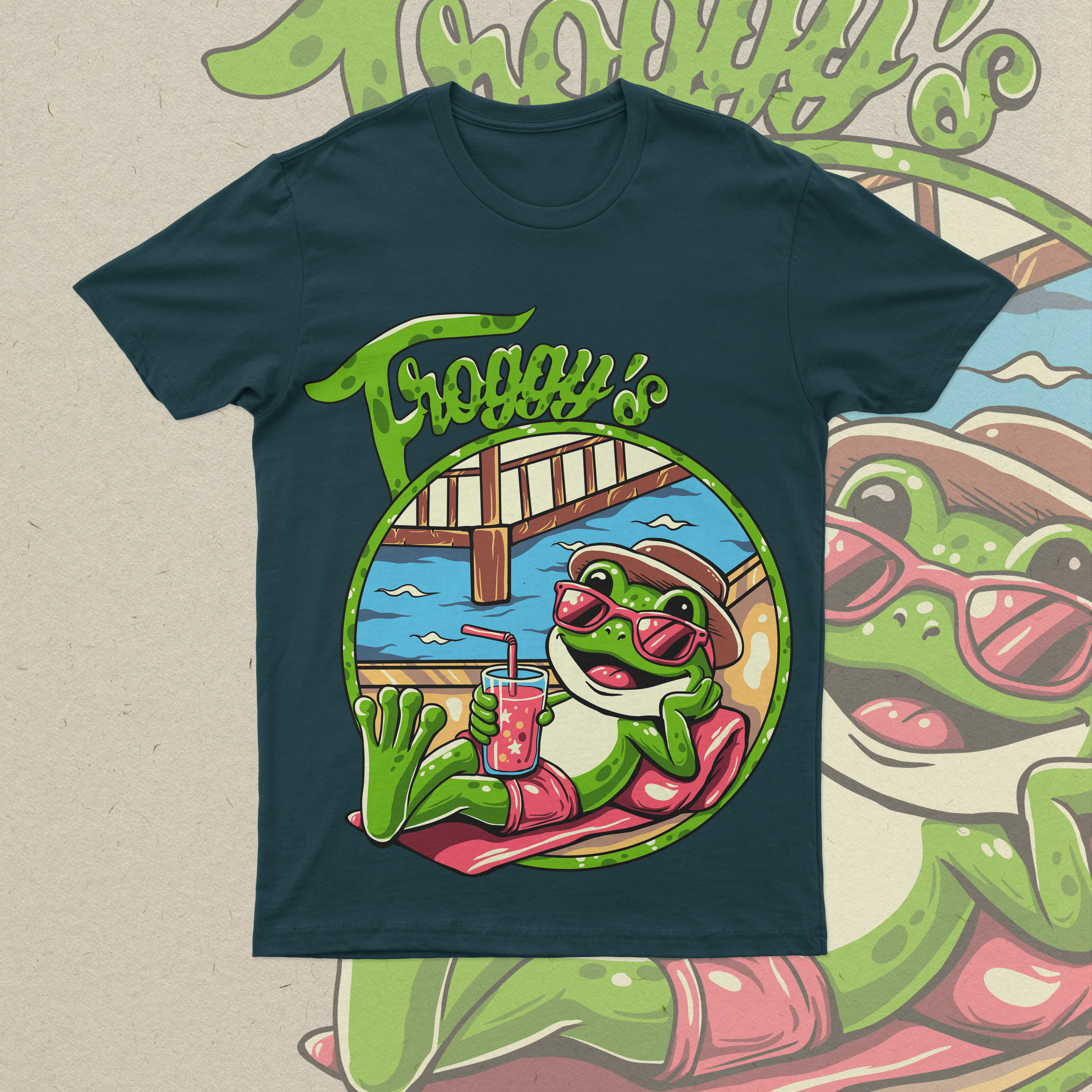 T-Shirt-Design von Rahmat21 Design für Froggys at the Lake | Design #31824979