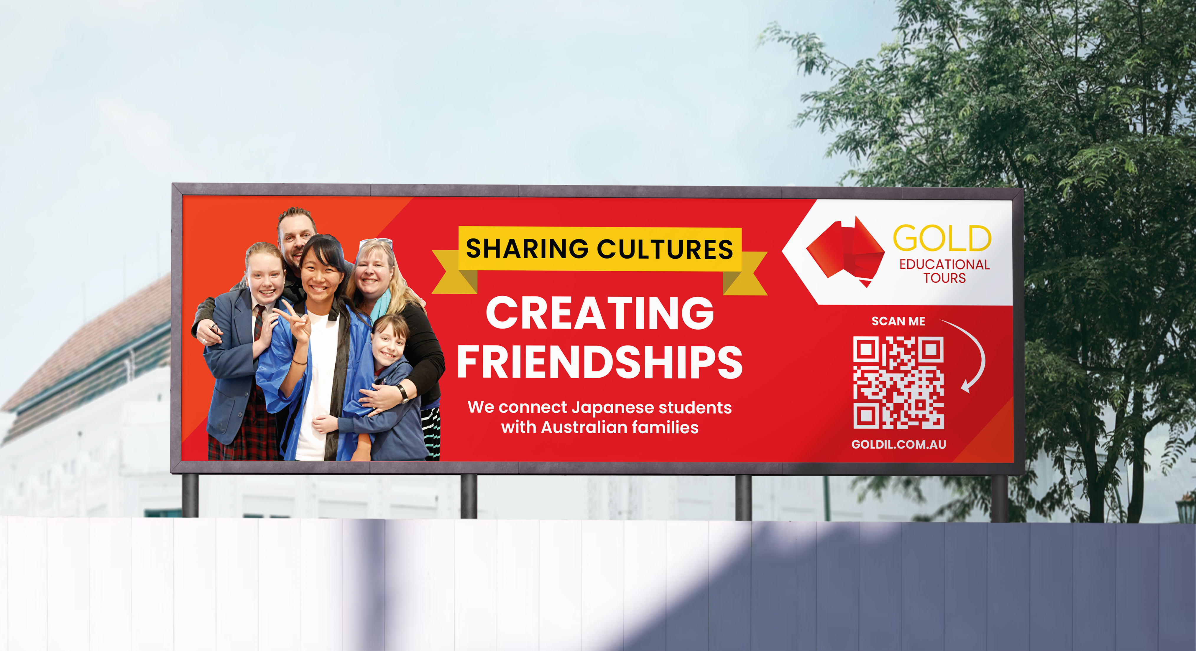 Billboard Design by saurov for Gold Educational Tours | Design #31787595
