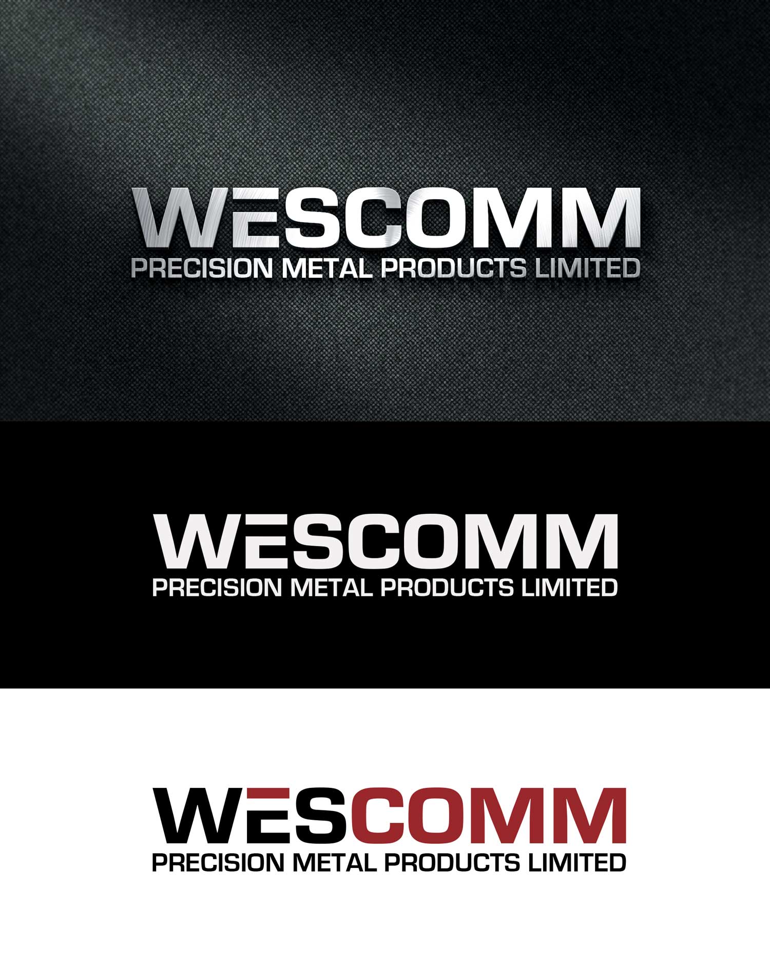 Logo Design by M Art & Design for Wescomm Precision Metal Products Limited | Design #31791387