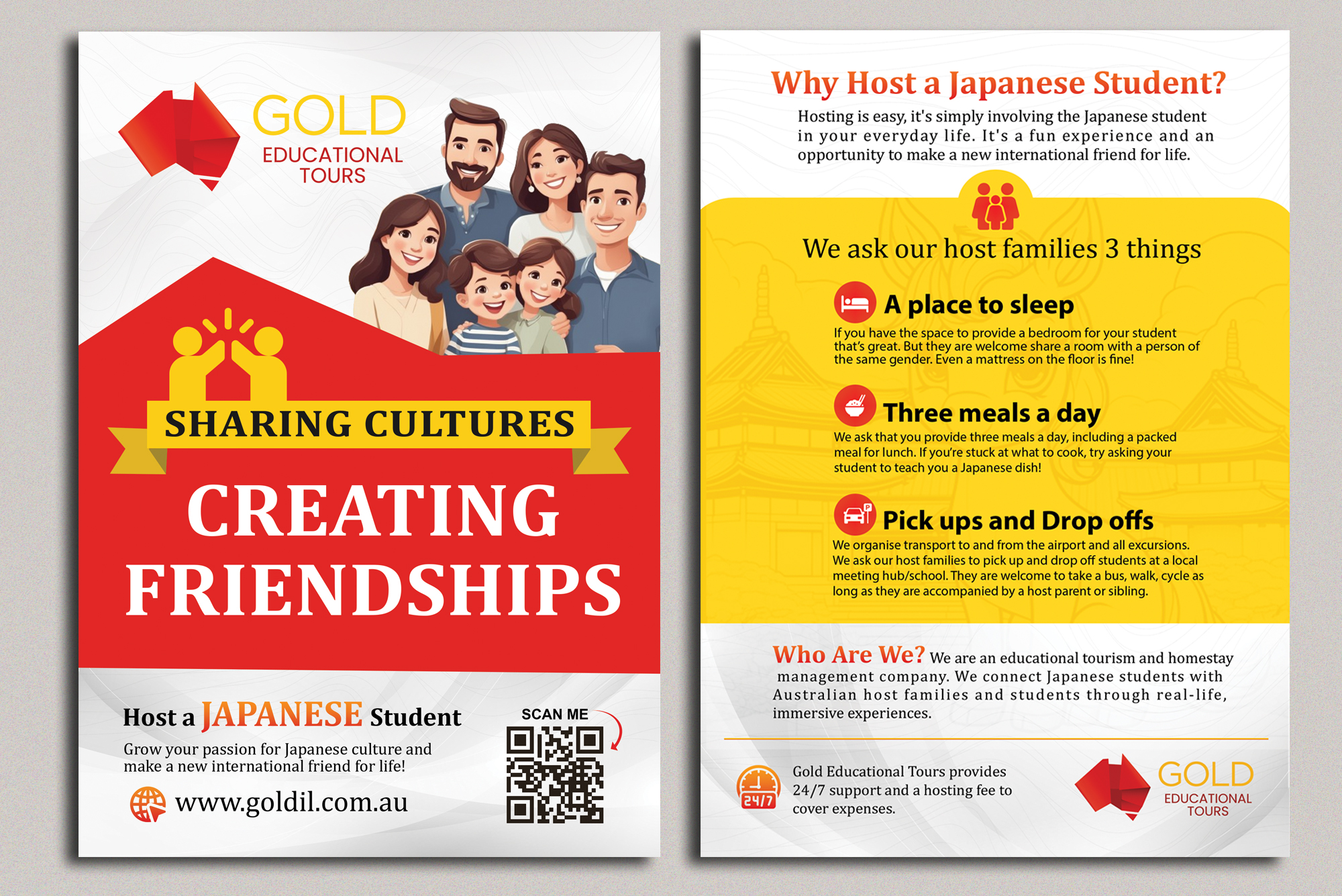 Design de Flyer par Ramamoorthi Annadurai pour Gold Educational Tours | Design #31793042