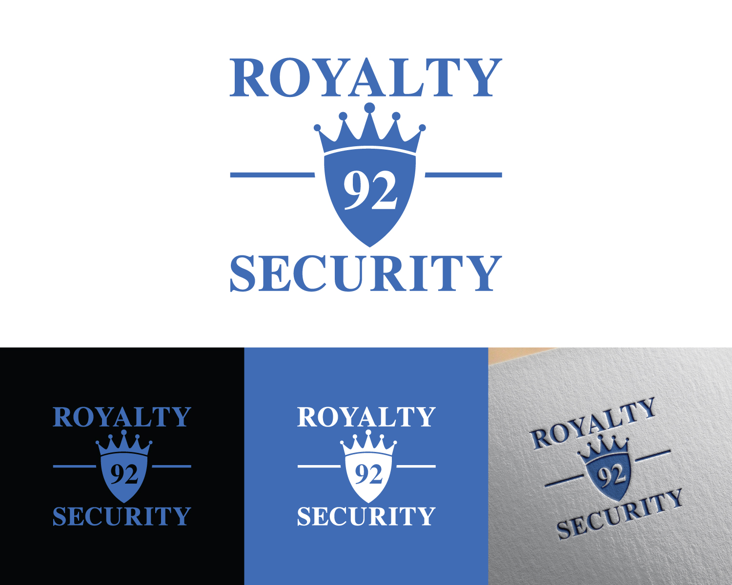 Logo Design by Box Graphic for Royalty 92 Security | Design #31799550