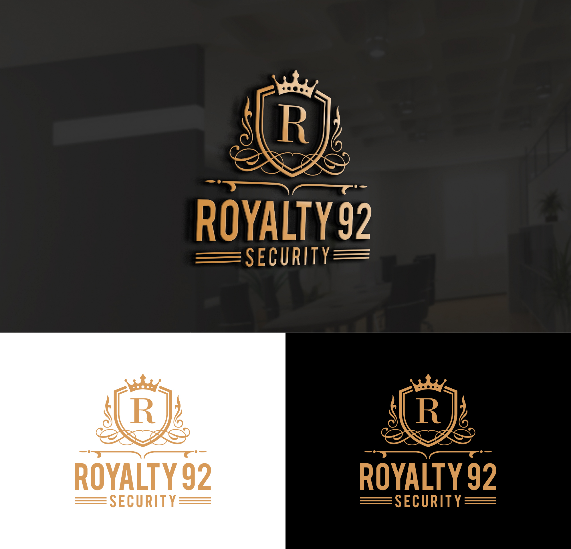 Logo-Design von RKsharma für Royalty 92 Security | Design #31797293