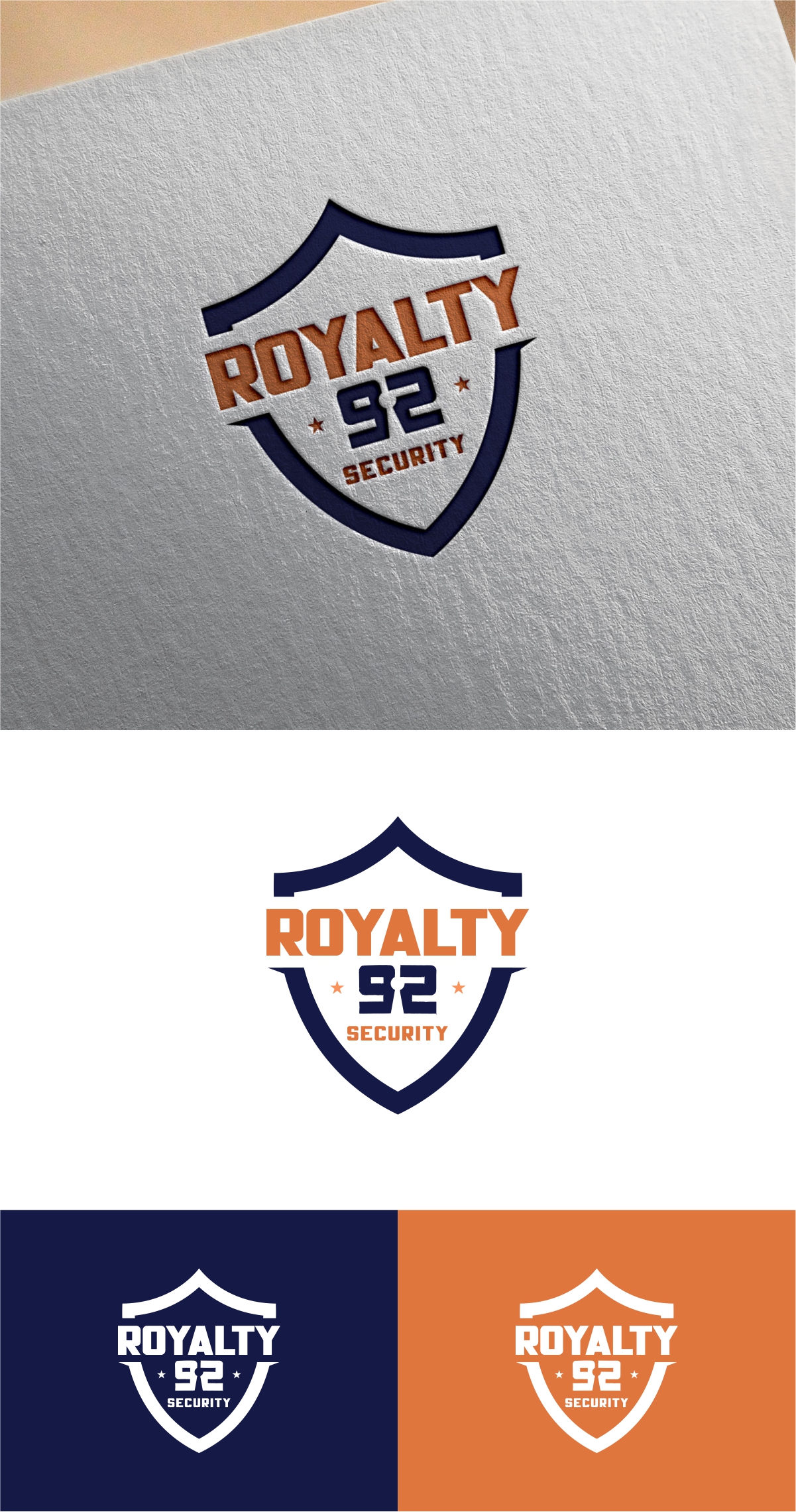 Logo Design by Loknath for Royalty 92 Security | Design #31804513