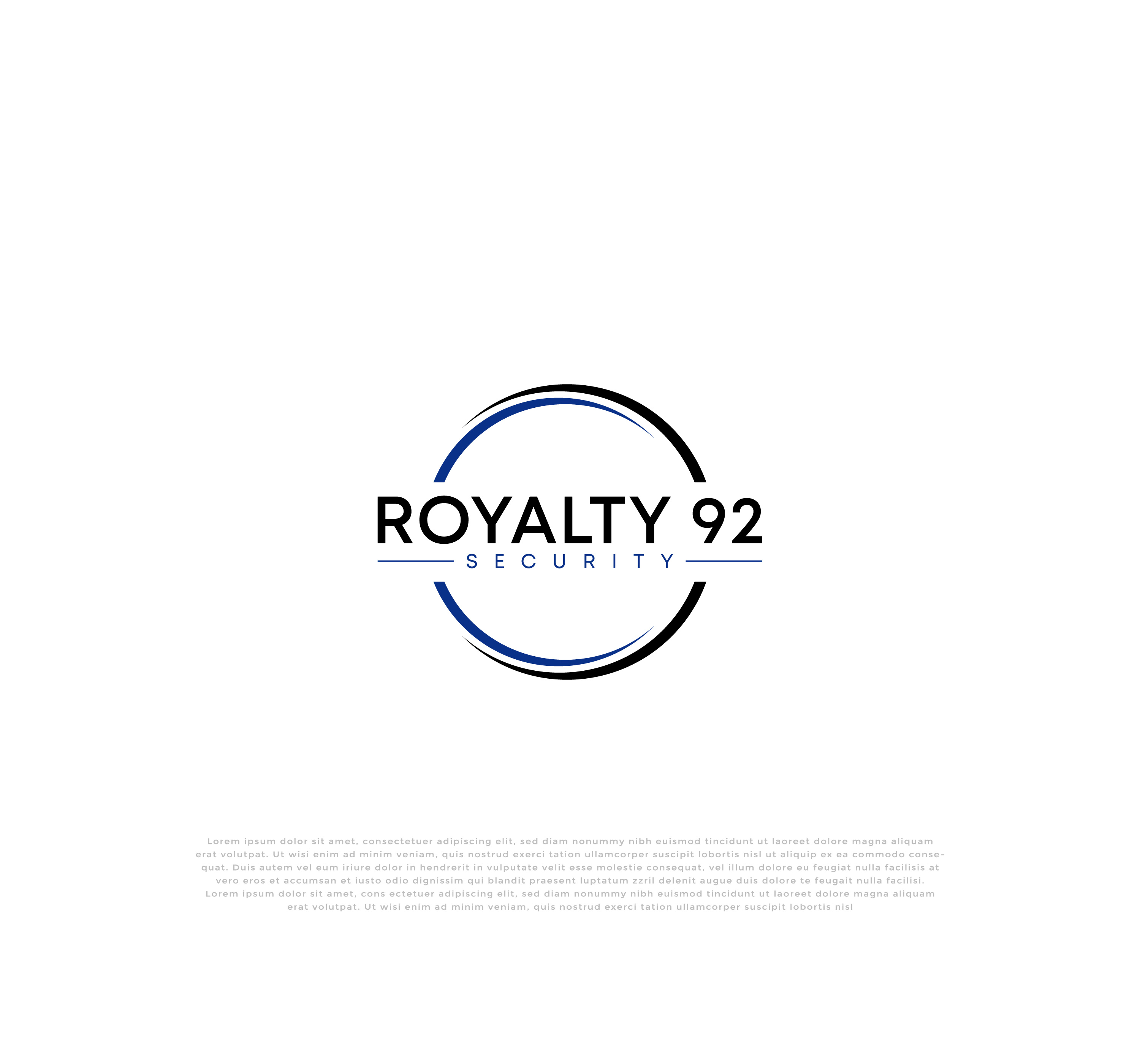 Diseño de Logo por mehedi.h para Royalty 92 Security | Diseño #31798527