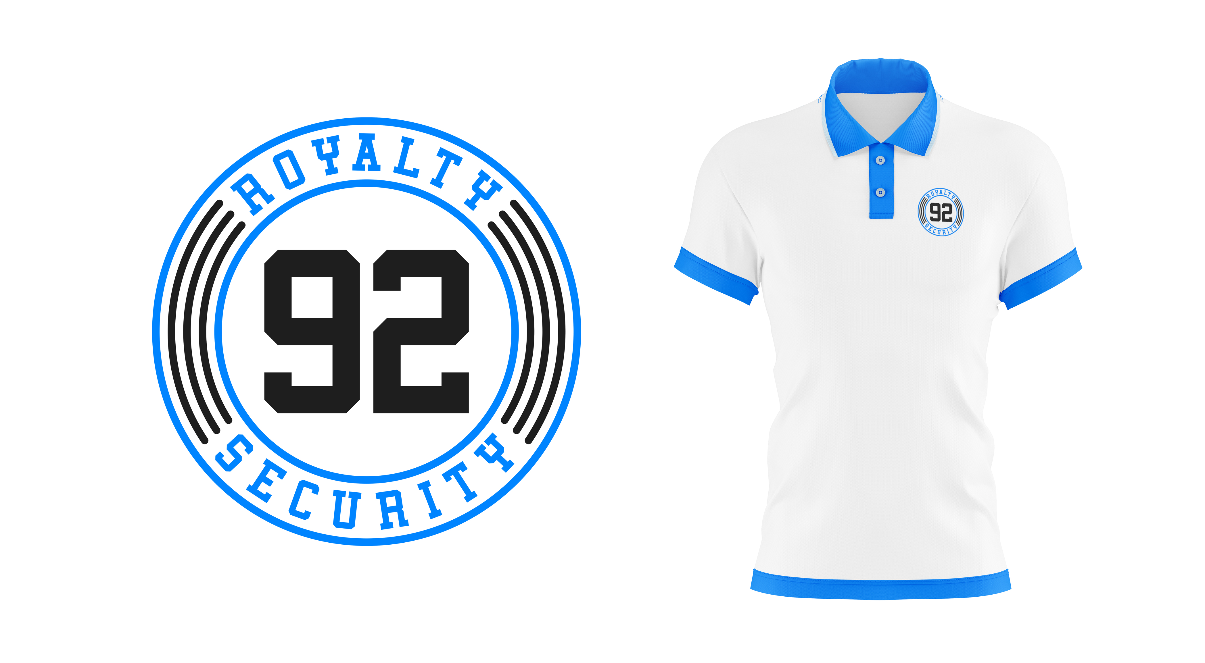 Logo Design by loveqis for Royalty 92 Security | Design #31795127