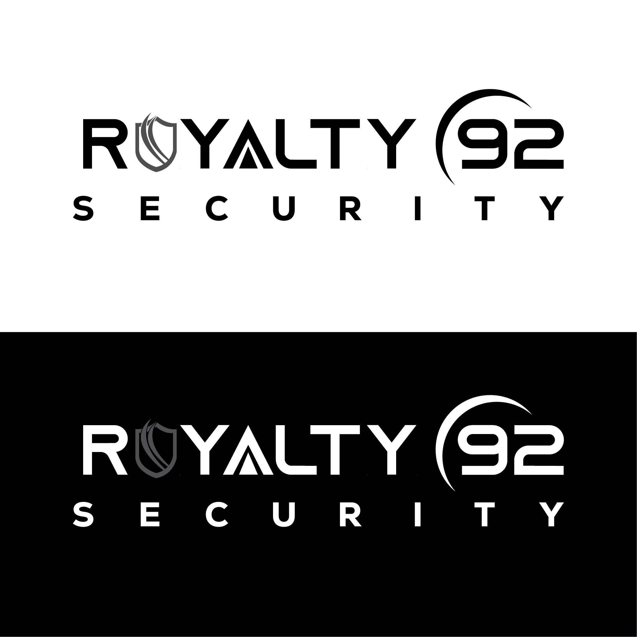 Logo Design by MONIR360 for Royalty 92 Security | Design #31802068