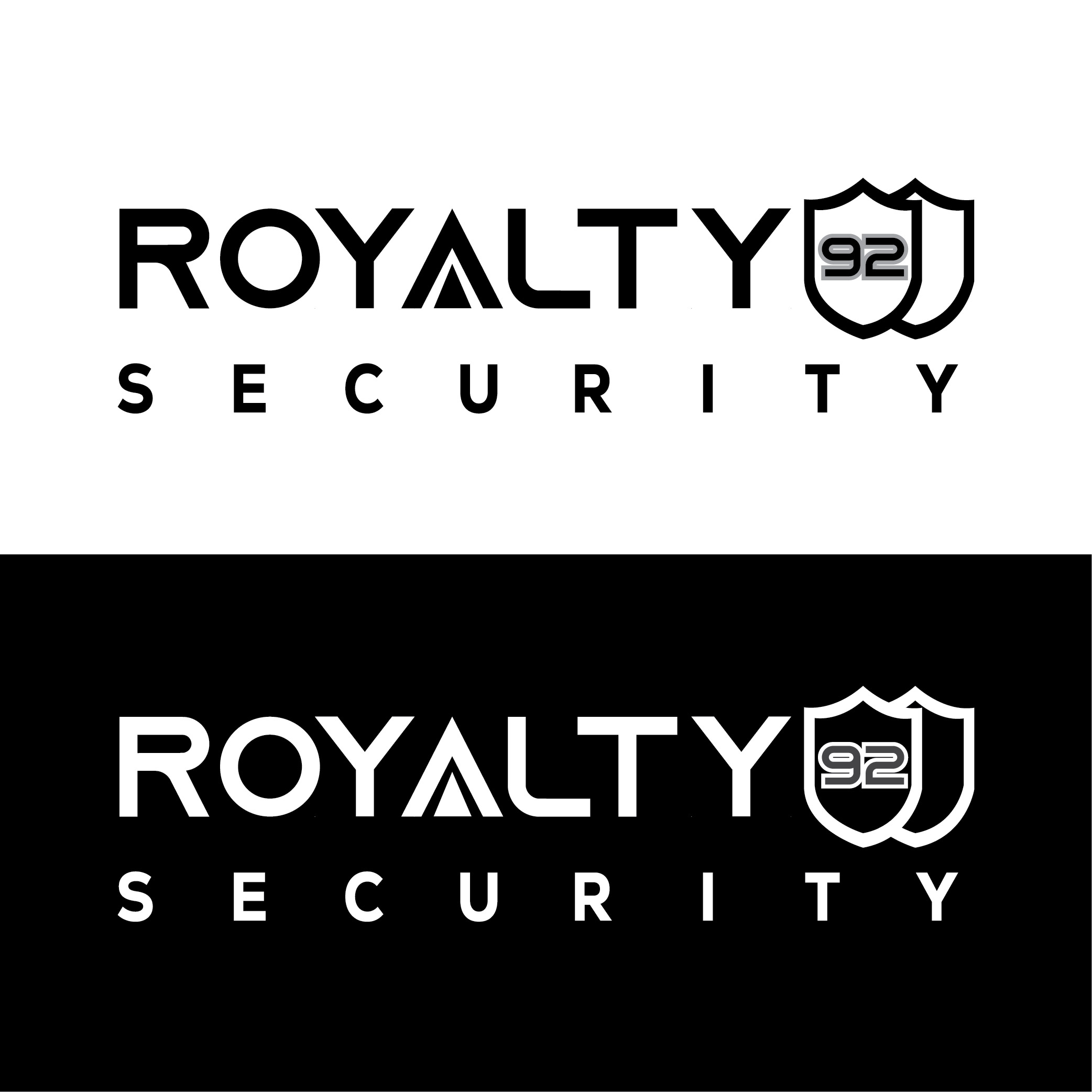 Logo Design by MONIR360 for Royalty 92 Security | Design #31814229