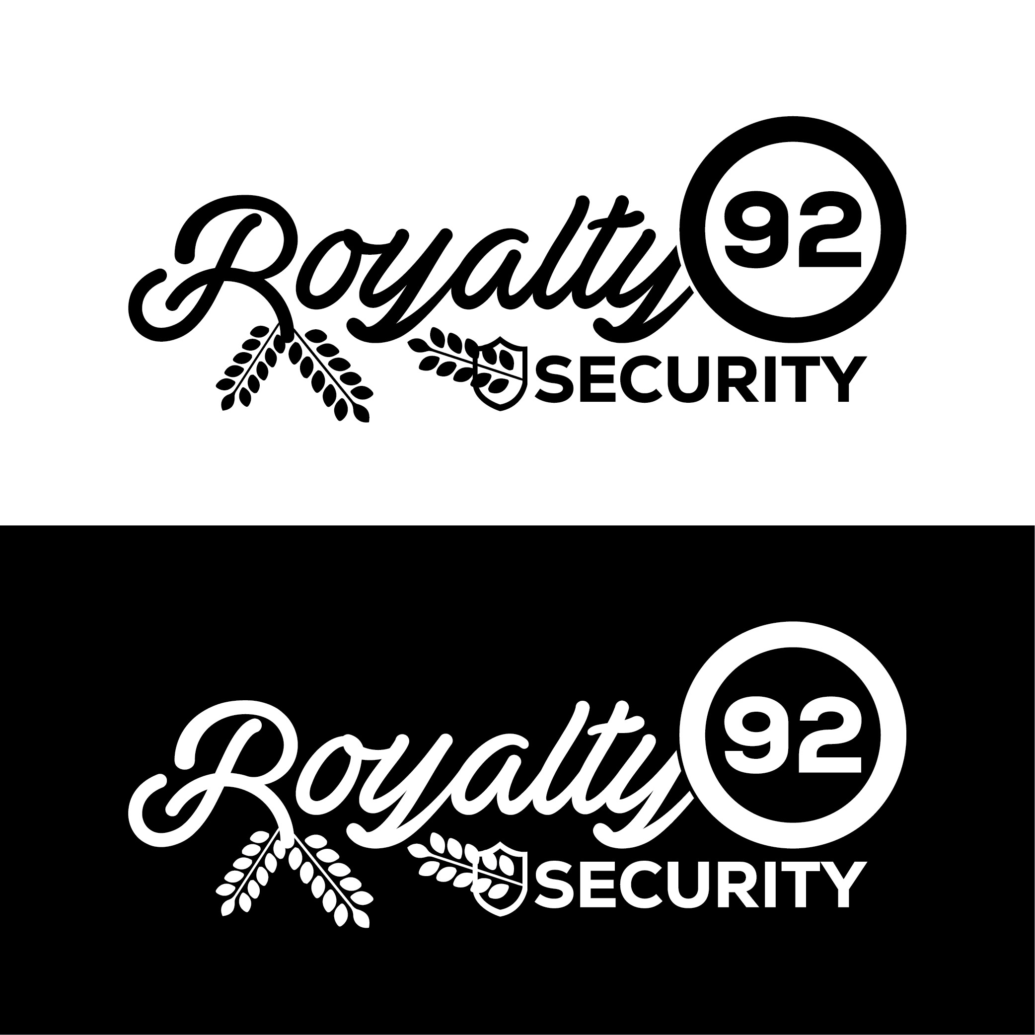 Logo Design by MONIR360 for Royalty 92 Security | Design #31814334