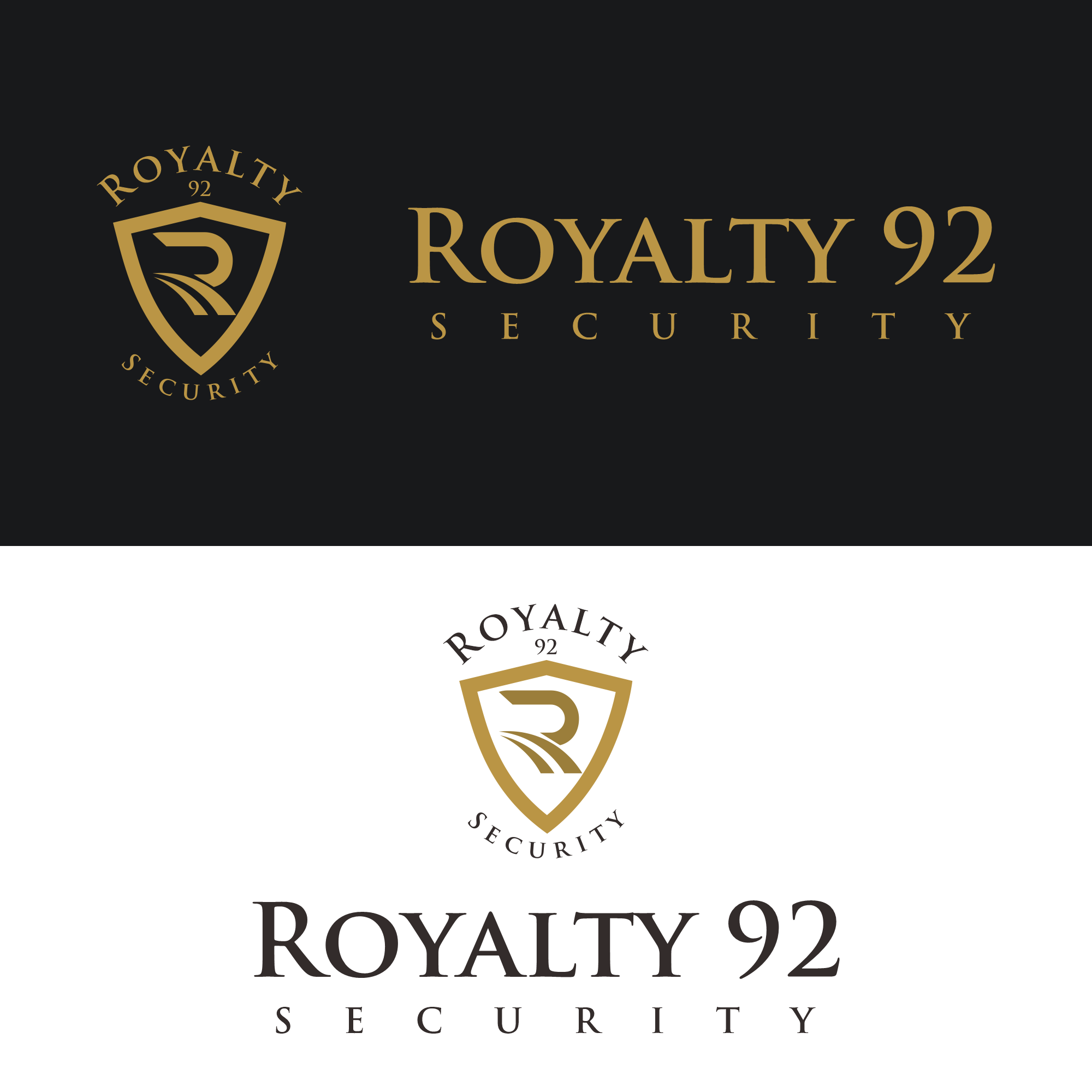 Logo Design by Dita afiyanti for Royalty 92 Security | Design #31799860