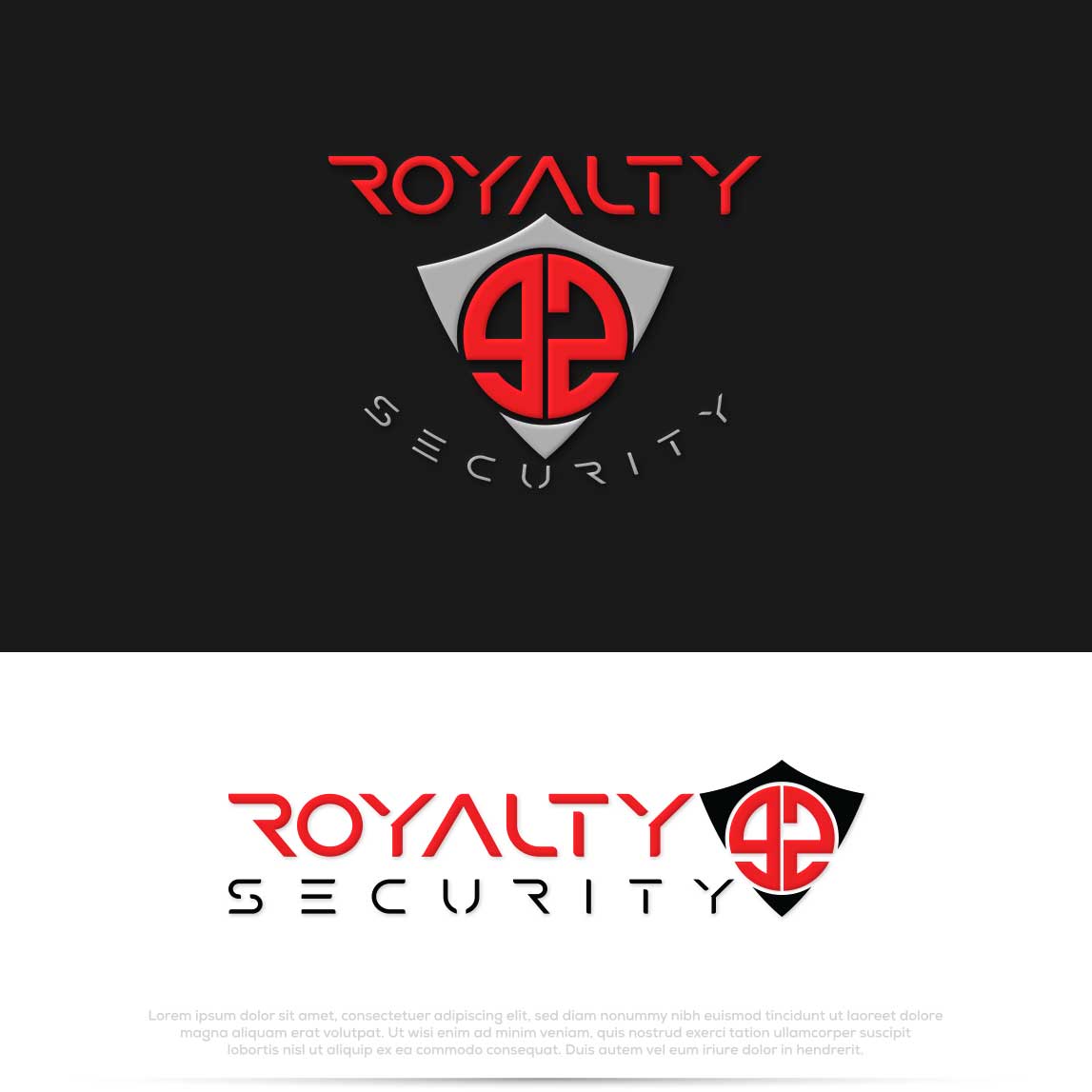 Logo Design by Pilot_DesignR™ for Royalty 92 Security | Design #31812529