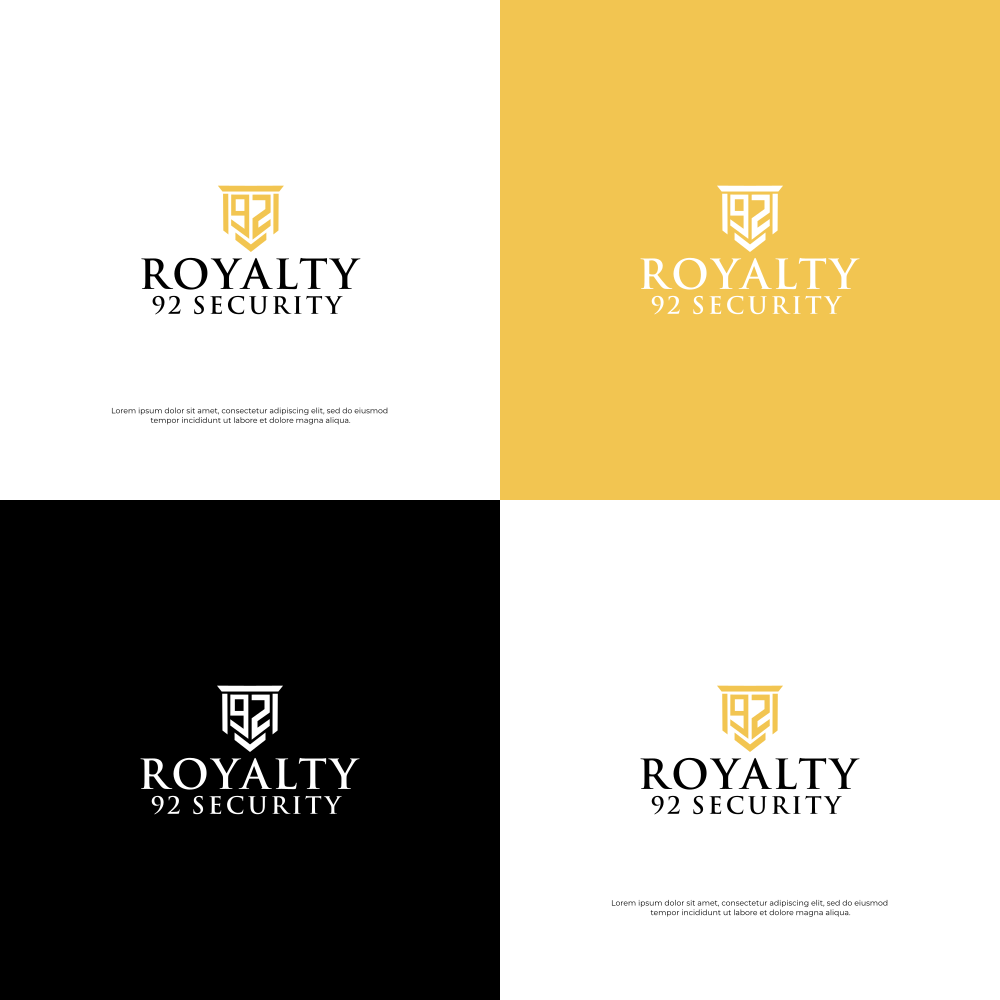 Logo Design by alitjuara for Royalty 92 Security | Design #31811379
