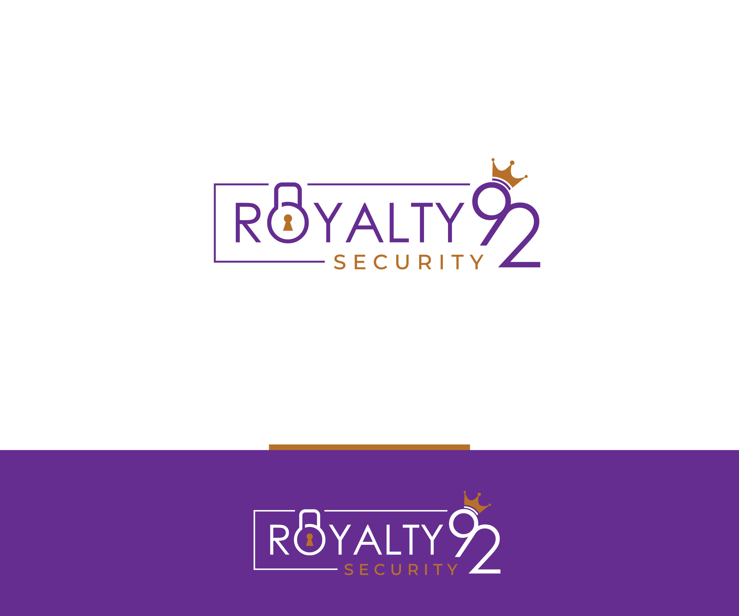 Logo Design by ecorokerz for Royalty 92 Security | Design #31797579