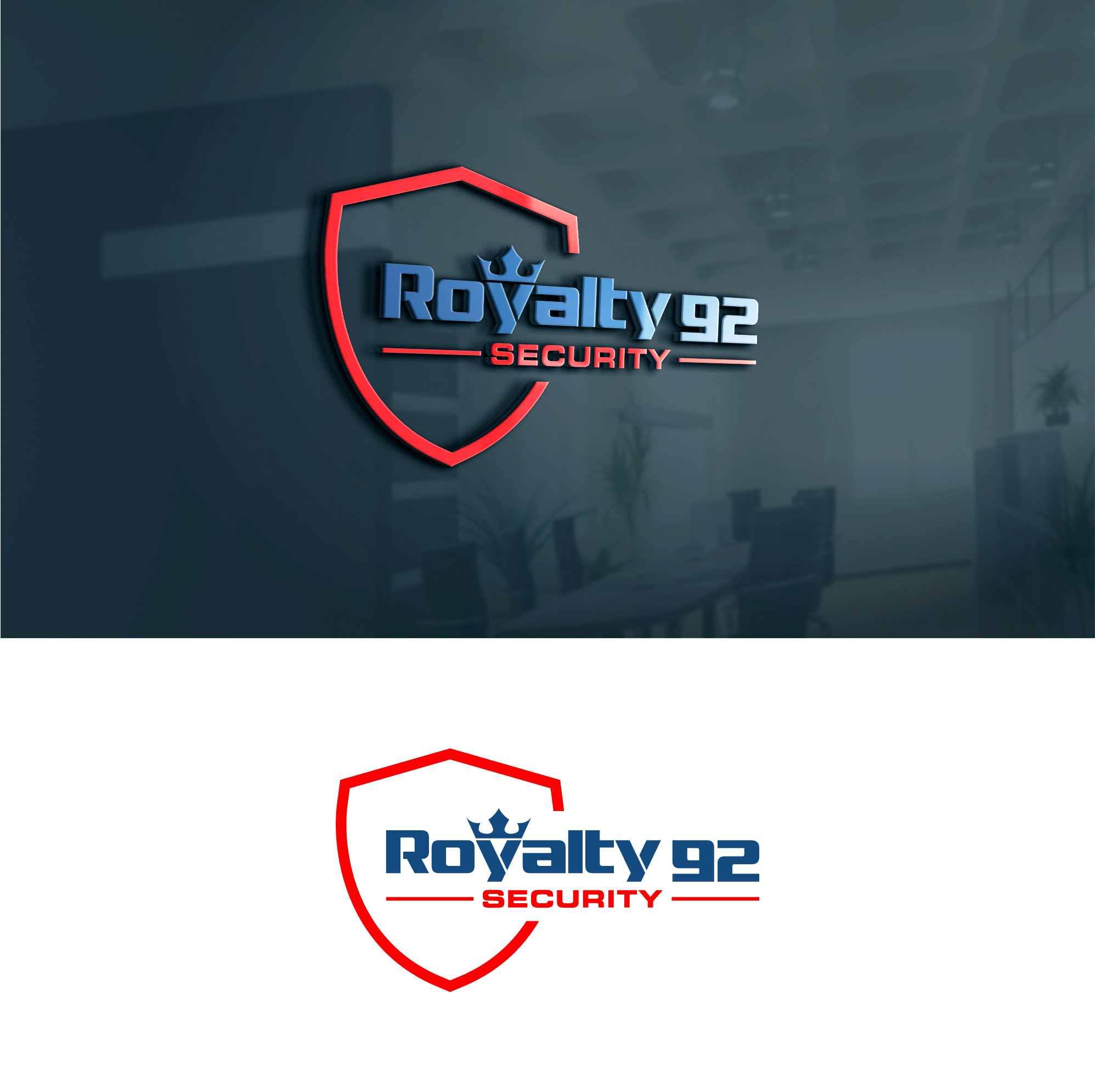 Logo Design by sushsharma99 for Royalty 92 Security | Design #31796963