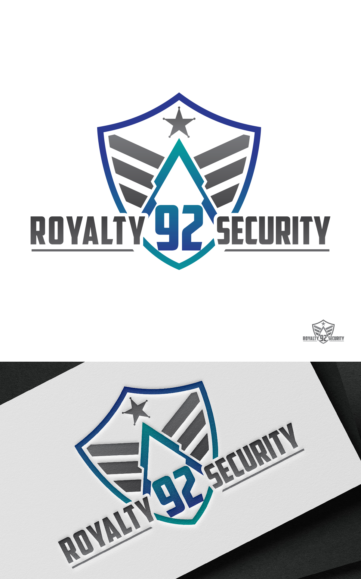 Logo Design by DesignLima for Royalty 92 Security | Design #31800019