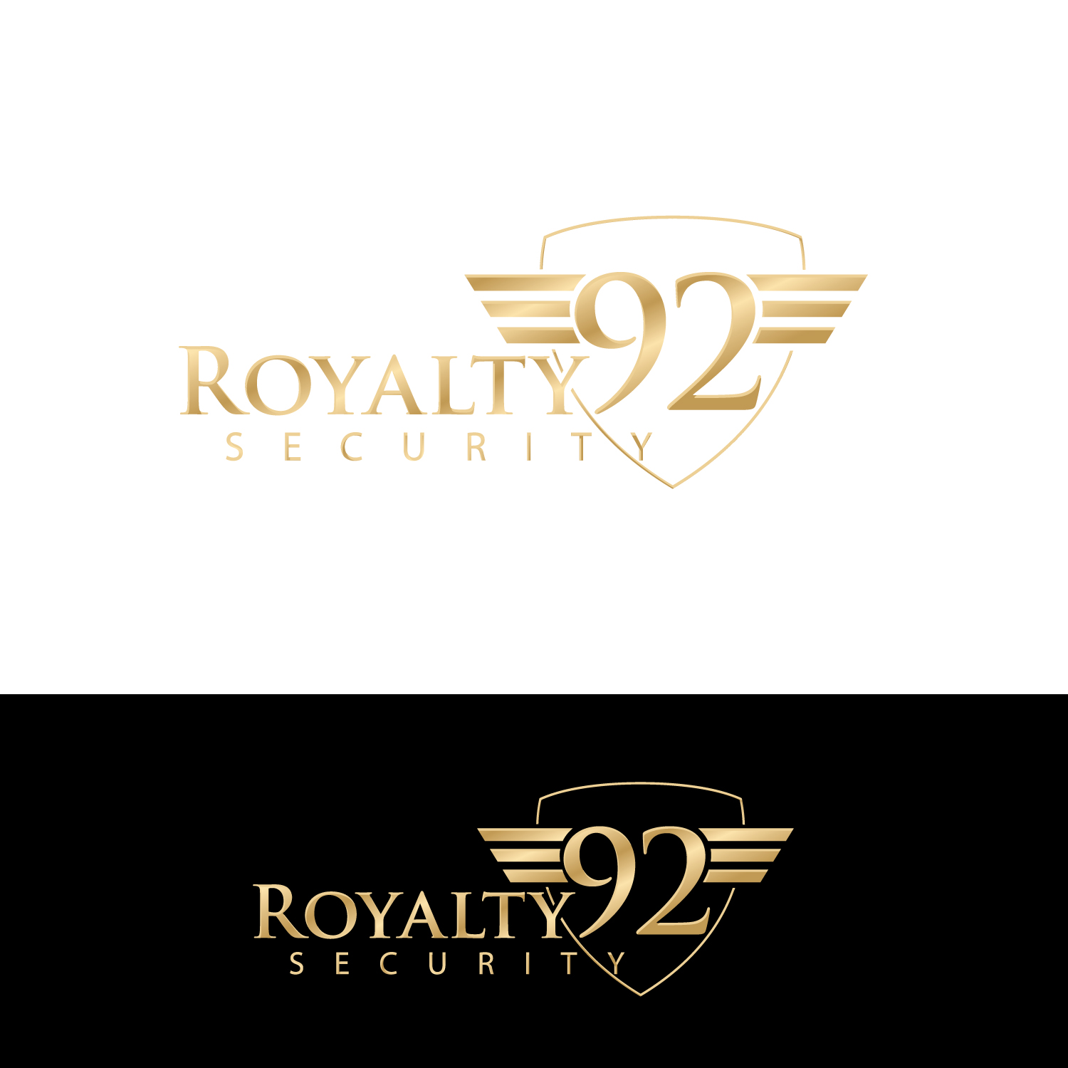 Logo Design by GODDREAMCREATION for Royalty 92 Security | Design #31804332