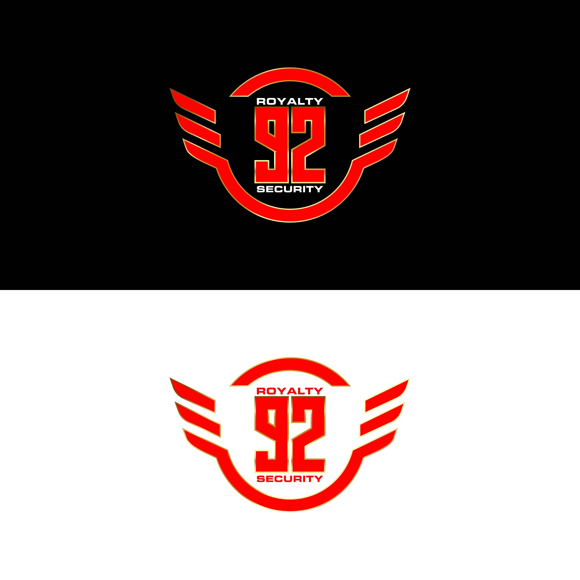Logo Design by kaushal 05 for Royalty 92 Security | Design #31800057