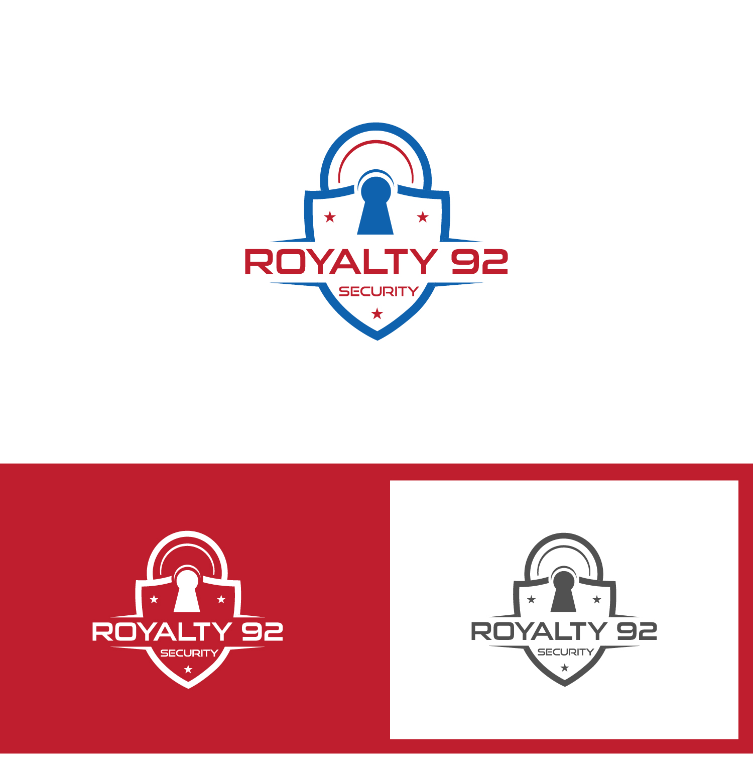 Diseño de Logo por HUD.Q para Royalty 92 Security | Diseño #31805803