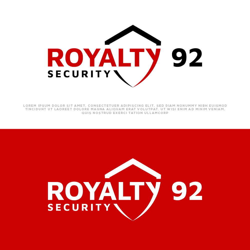 Logo Design by Ayub Zafar for Royalty 92 Security | Design #31804400