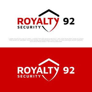Logo Design by Ayub Zafar for Royalty 92 Security | Design: #31804400