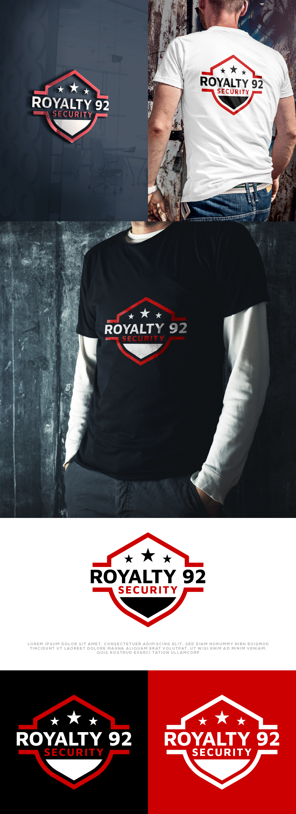 Logo-Design von Ayub Zafar für Royalty 92 Security | Design #31804402