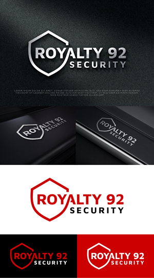 Logo Design by Ayub Zafar for Royalty 92 Security | Design: #31804404
