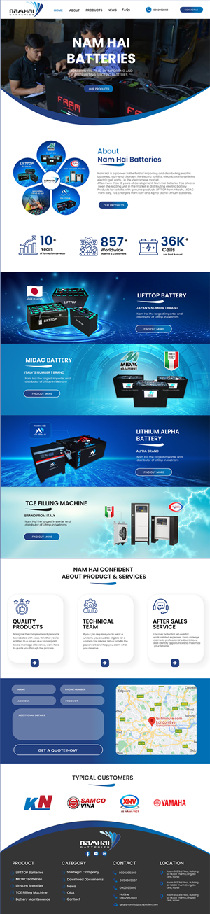 Web Design par WahDesign pour NAMHAI  | Design : #31815973