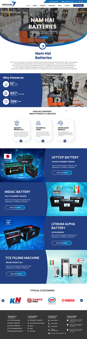 Web Design par WahDesign pour NAMHAI  | Design : #31838010