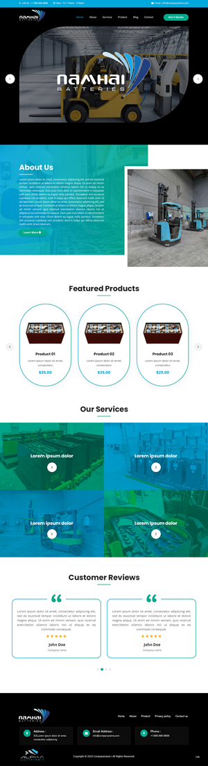 Web Design par pb pour NAMHAI  | Design : #31815931