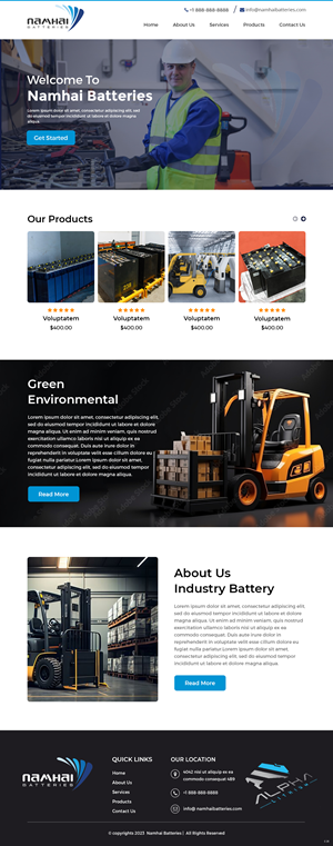 Web Design par pb pour NAMHAI  | Design : #31815933