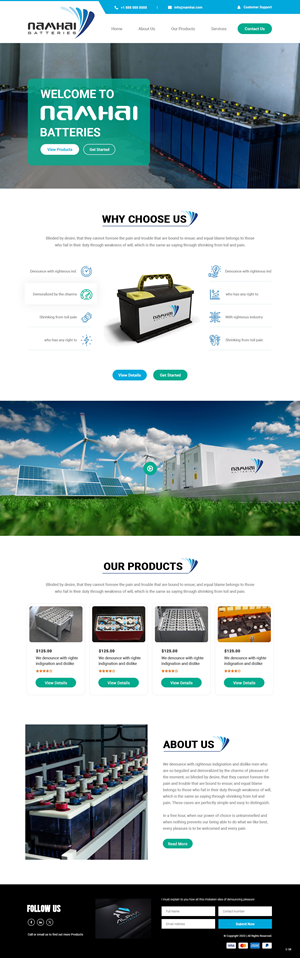 Web Design par pb pour NAMHAI  | Design : #31815936