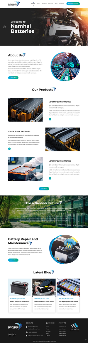 Web Design par pb pour NAMHAI  | Design : #31822863