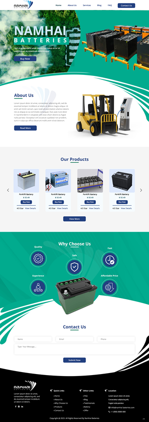 Web Design par pb pour NAMHAI  | Design : #31822864