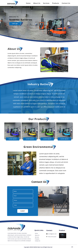 Web Design par pb pour NAMHAI  | Design : #31822872