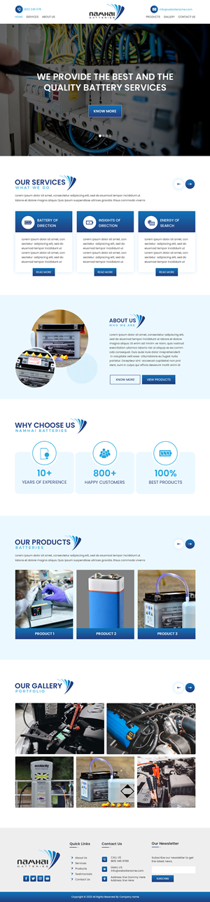 Web Design par Creations Box 2015 pour NAMHAI  | Design : #31813820