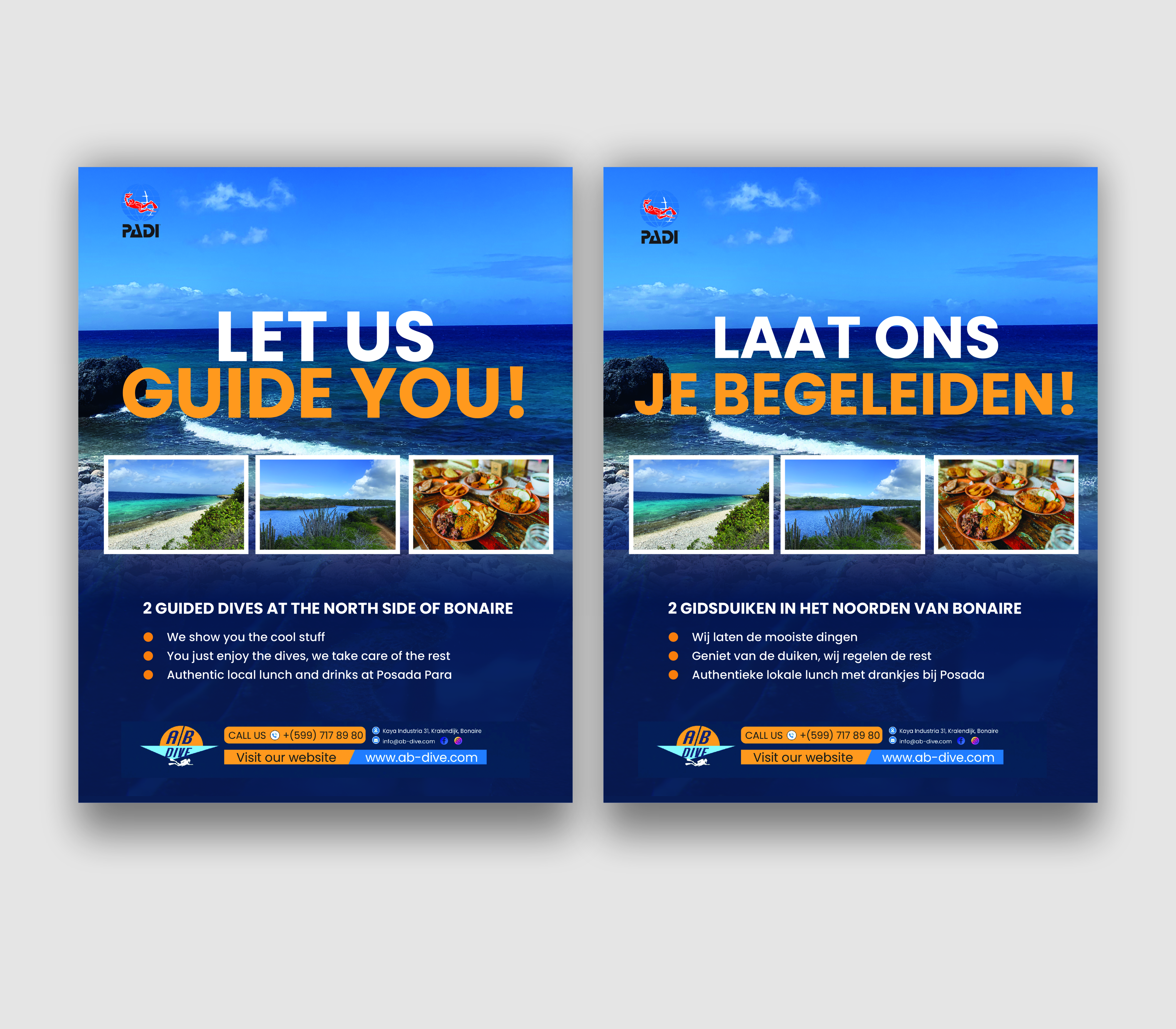 Flyer Design by Nel. for AB Dive | Design #31828228