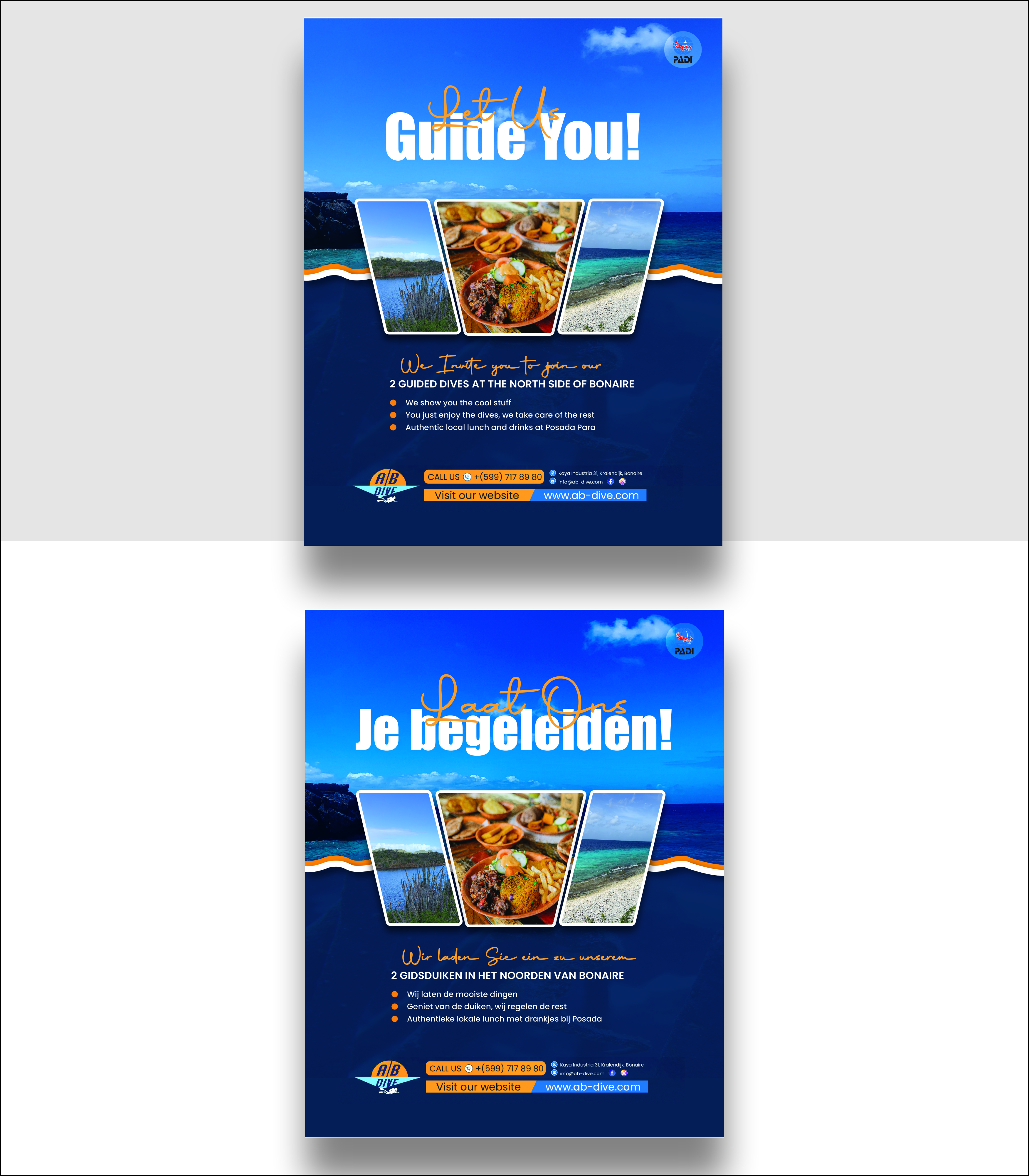 Flyer Design by Nel. for AB Dive | Design #31828289