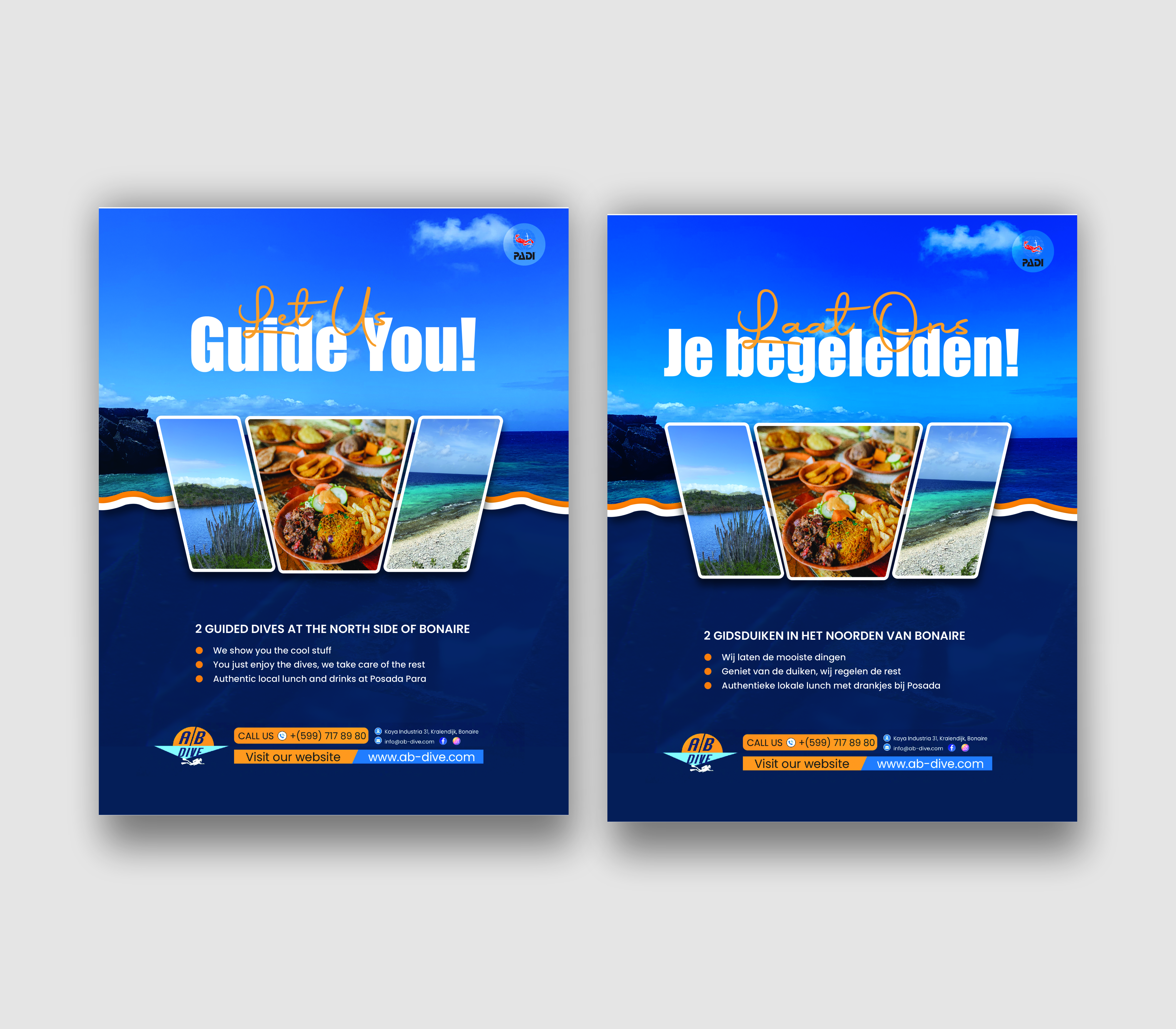 Flyer Design by Nel. for AB Dive | Design #31828290