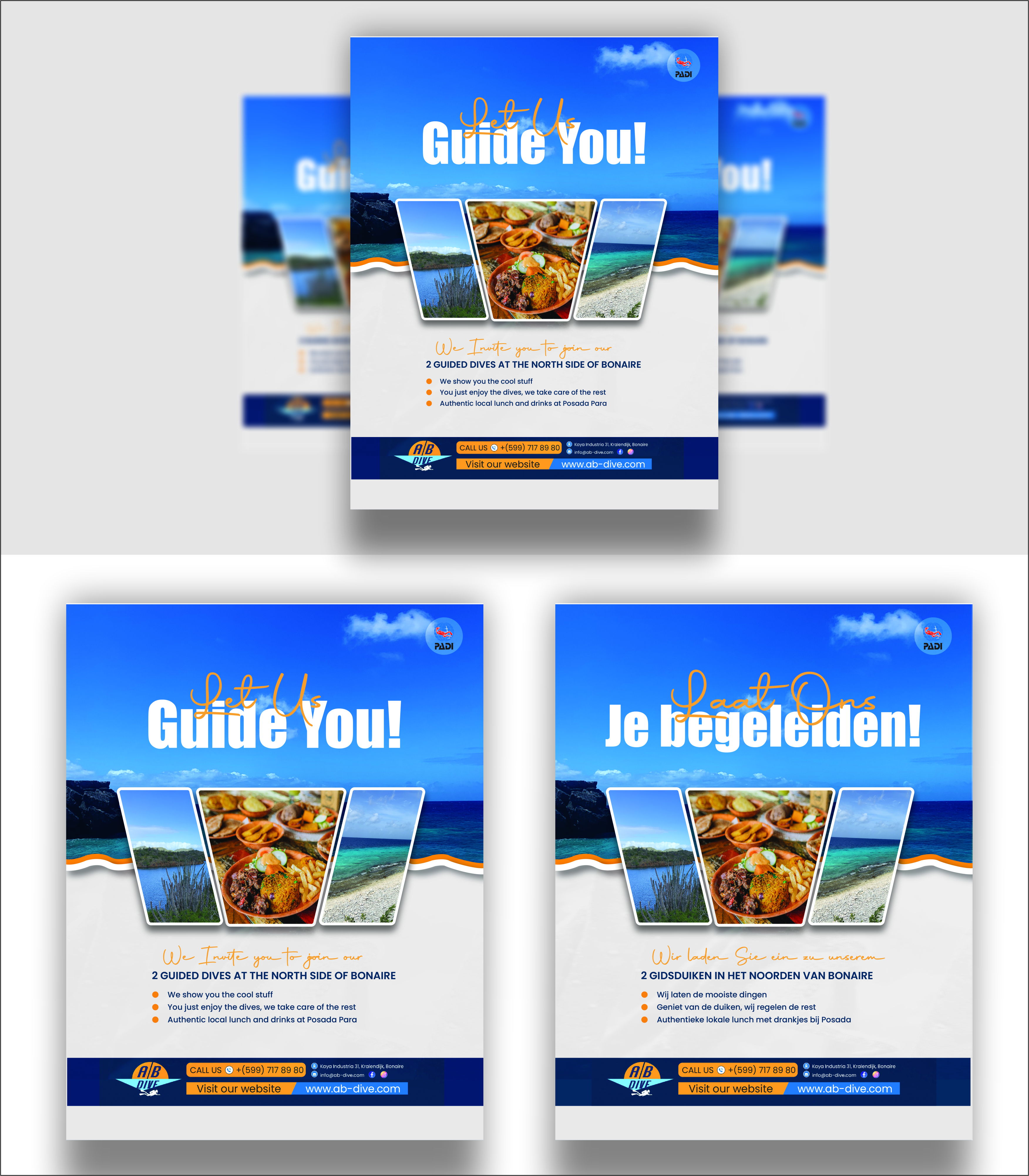 Flyer Design by Nel. for AB Dive | Design #31828291